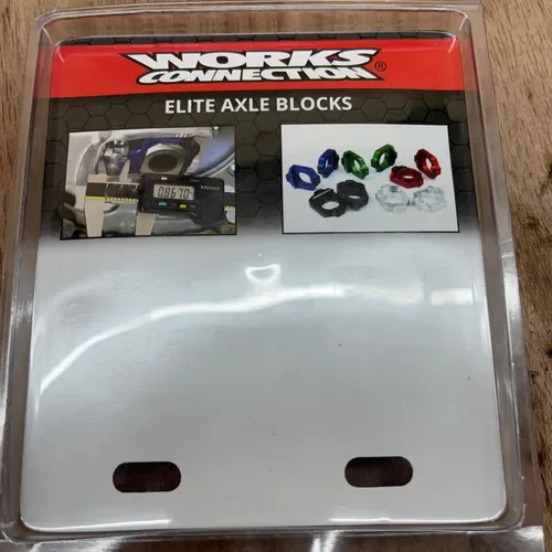 Works Connection Elite Rear Axle Blocks- Blue 