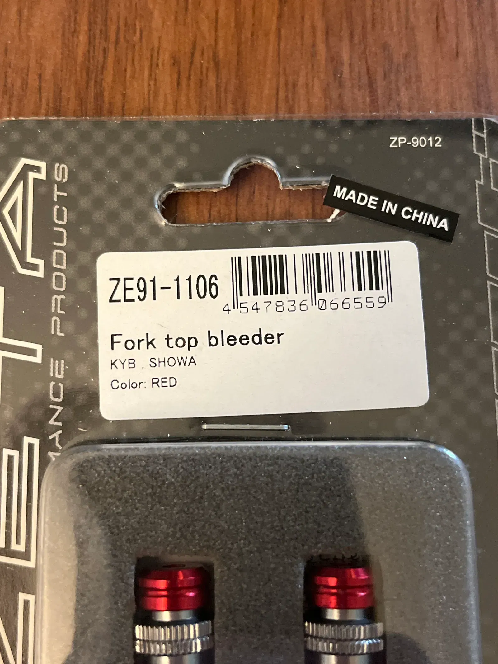 ZETA Top Fork Bleeder - KYB SHOWA