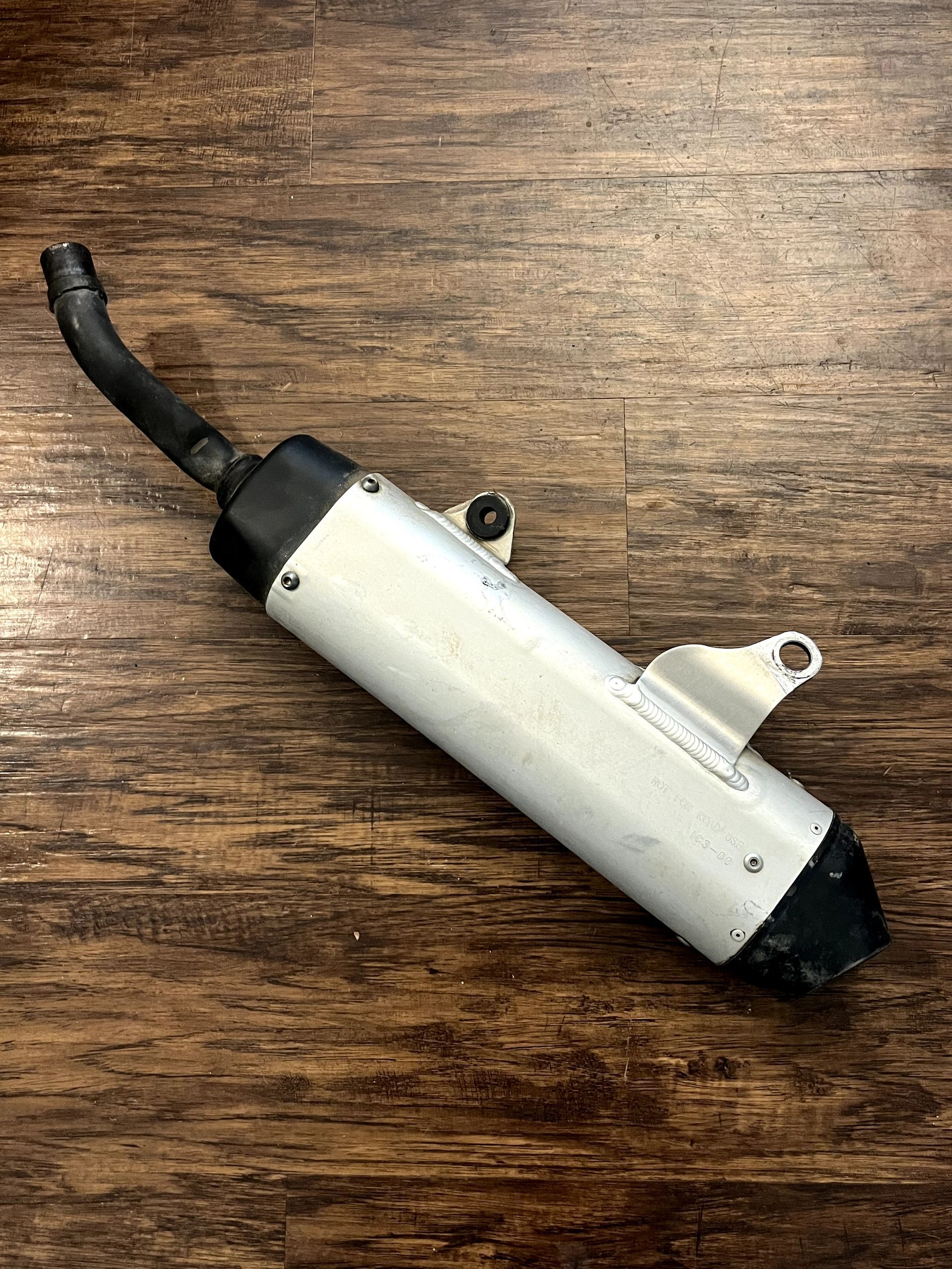 11-21 YZ125 Yamaha OEM Silencer Slip on Exhaust Muffler - 1C3-14753-00-00