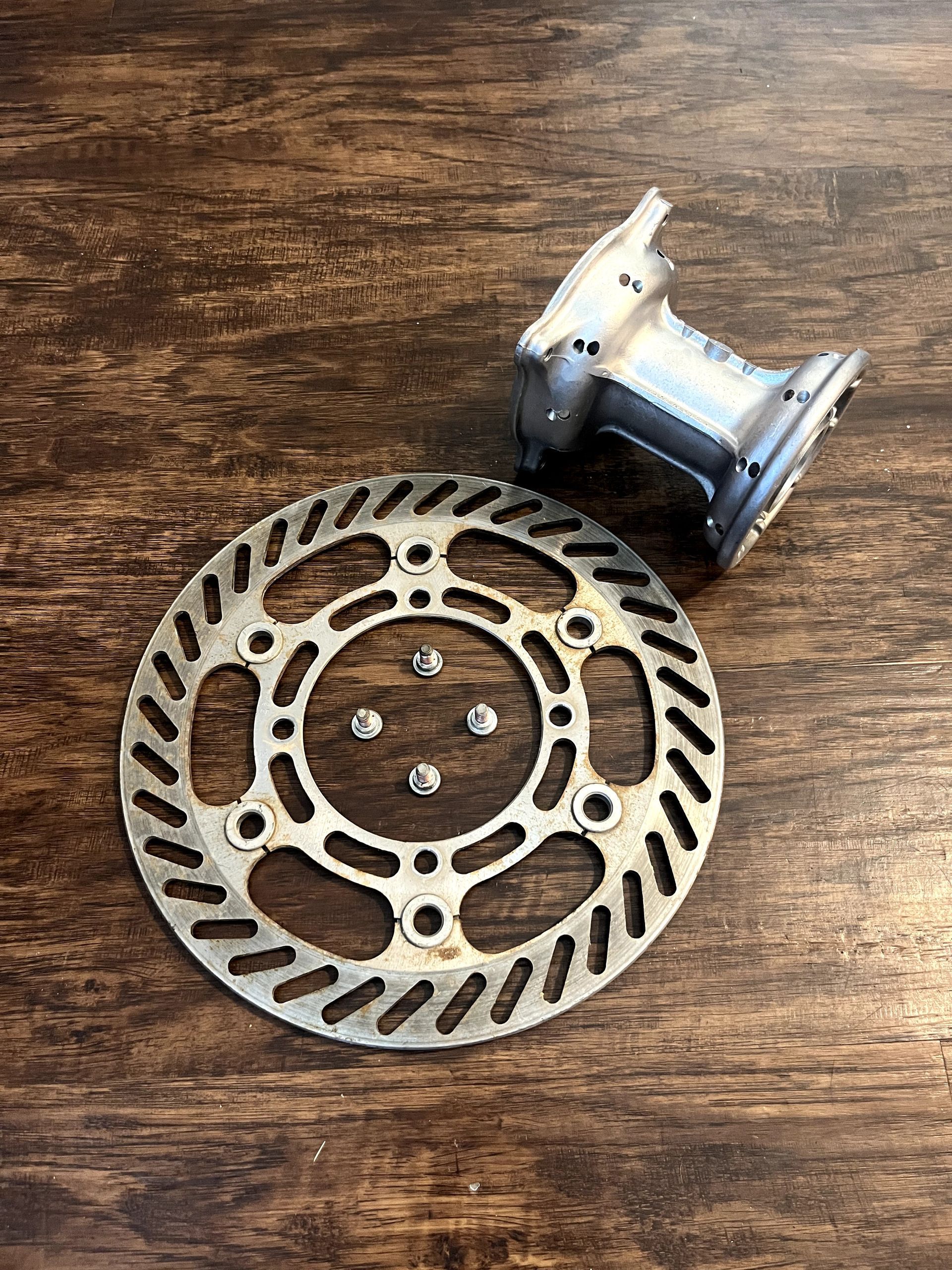 03-05 KX125 KX250 OEM Front Hub Brake Drum Assembly W/ Rotor - 41034-0018 