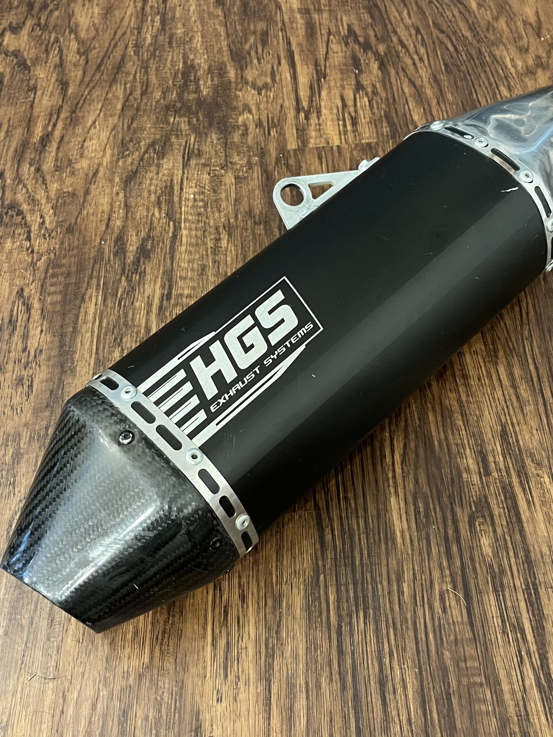 2025 KX250 HGS CUSTOM FACTORY Full Exhaust System Header Slip on - Black Carbon