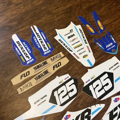 New Yz250f Yz450f SKDA Complete Club MX Graphics Kit 