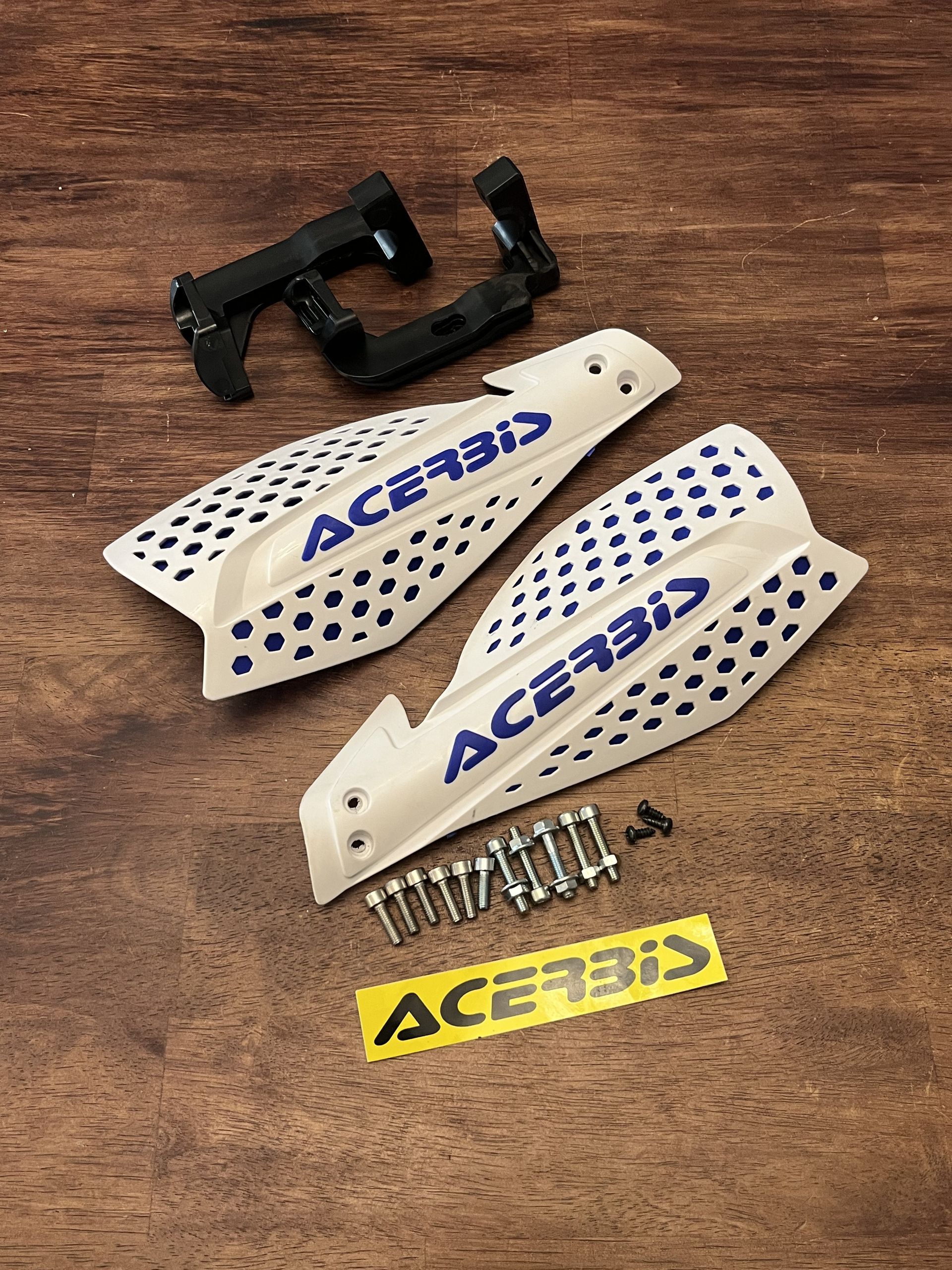 Acerbis X Ultimate Handguards Hand Guards - White / Blue - 2645481029