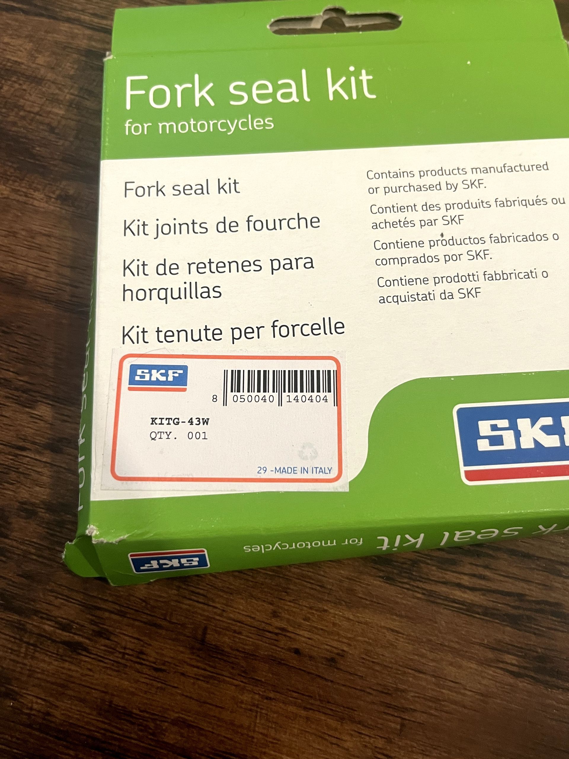 Innteck Forks Service Kit - 43mm WP Air Forks - IN-RE43W-G