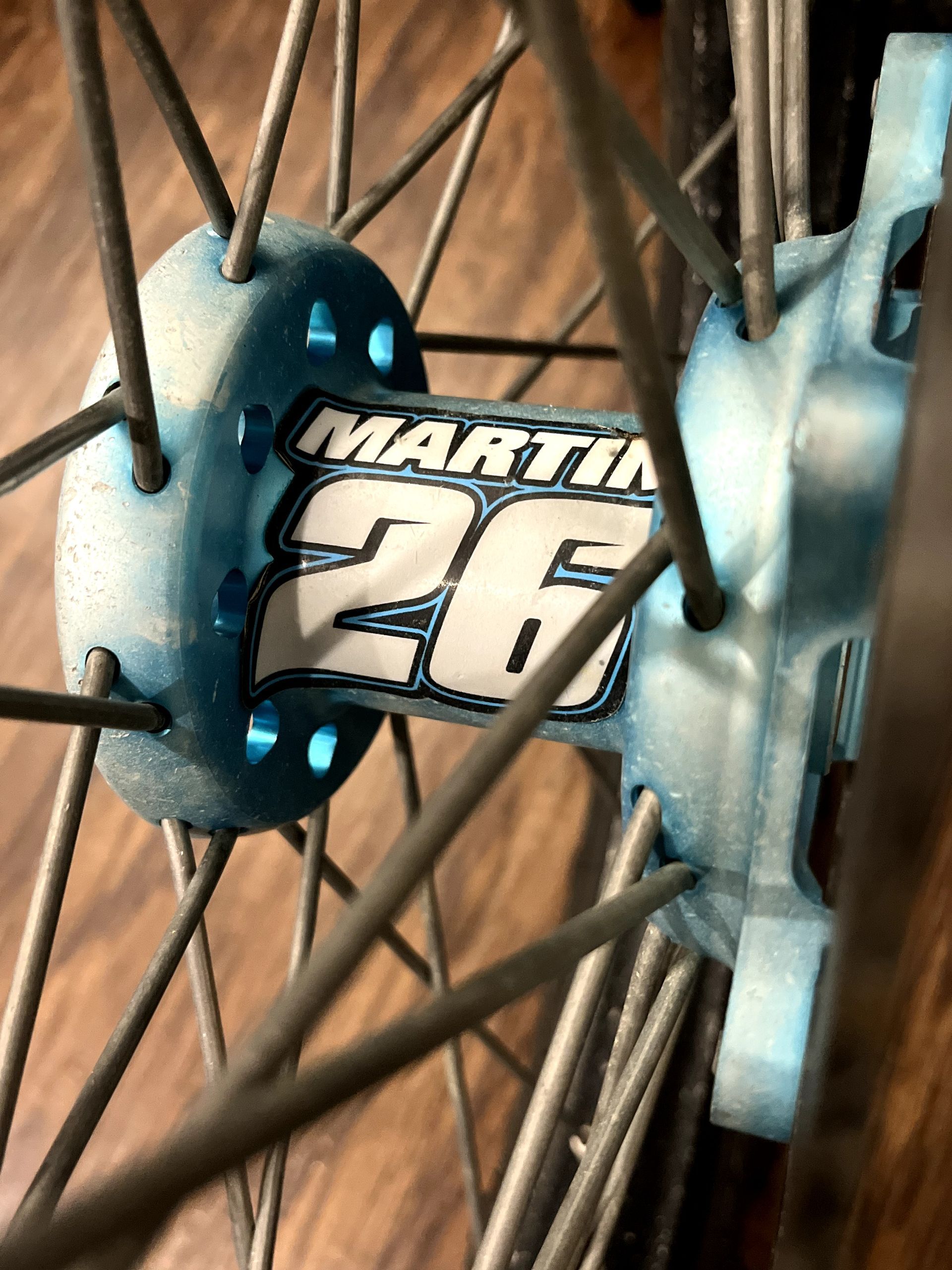 YZ250F YZ450F RIMS PLUS WHEELS Complete Wheelset DID Wheel Set - CLUB MX TEAL