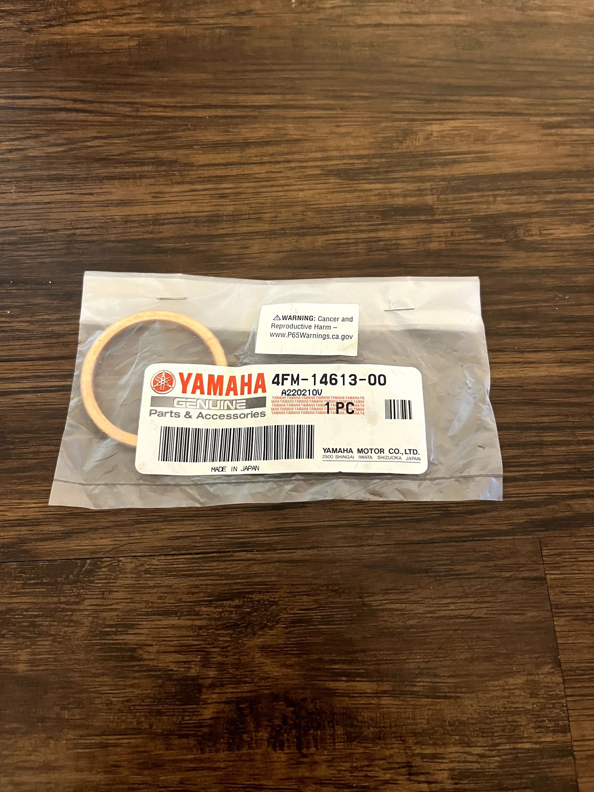 NEW 20-22 YZ450F OEM Exhaust Pipe Gasket - 4FM-14613-00-00