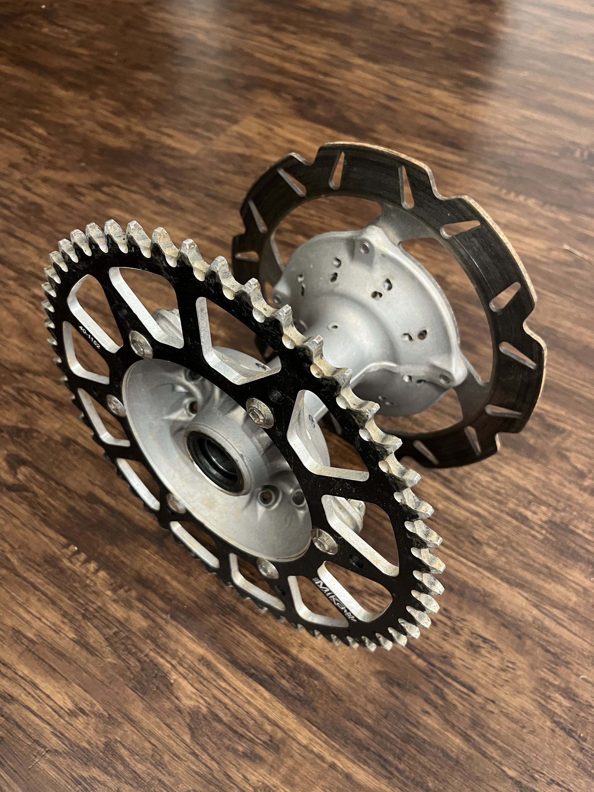 2019-2026 KX250 KX450 OEM Rear Wheel Hub W/ EBC Rotor Mika Sprocket - 41034-0597