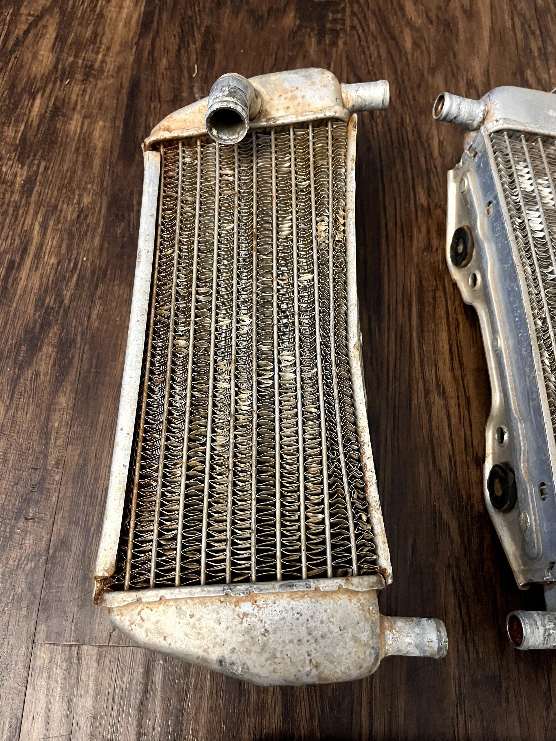 94-02 KX125 KX250 OEM Stock Radiator Set W/ Hoses / Cap / Clamps 