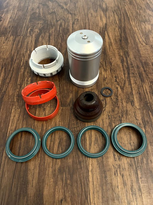  NEW WP Rear Shock Bladder / Buffer / Spring Retainer / Fork Seals