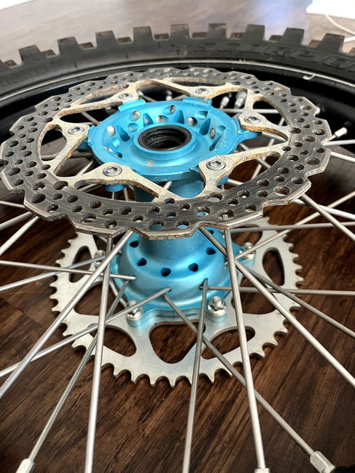 Complete Rims Plus Rear Wheel Assembly - YZ250F YZ450F 