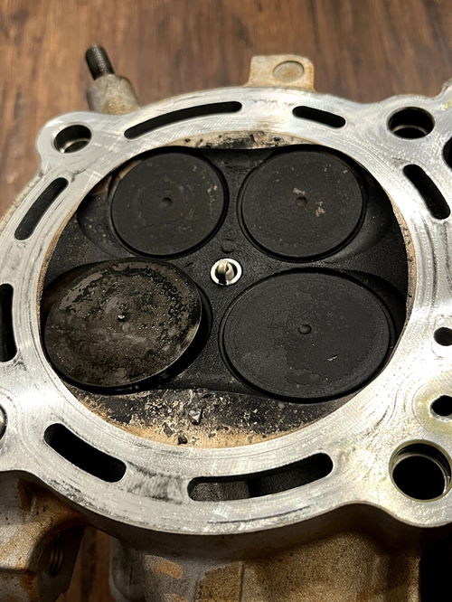 2019-2023 KX450 OEM Complete Cylinder Head Assembly W/ Valves / Cam - 11008-0935