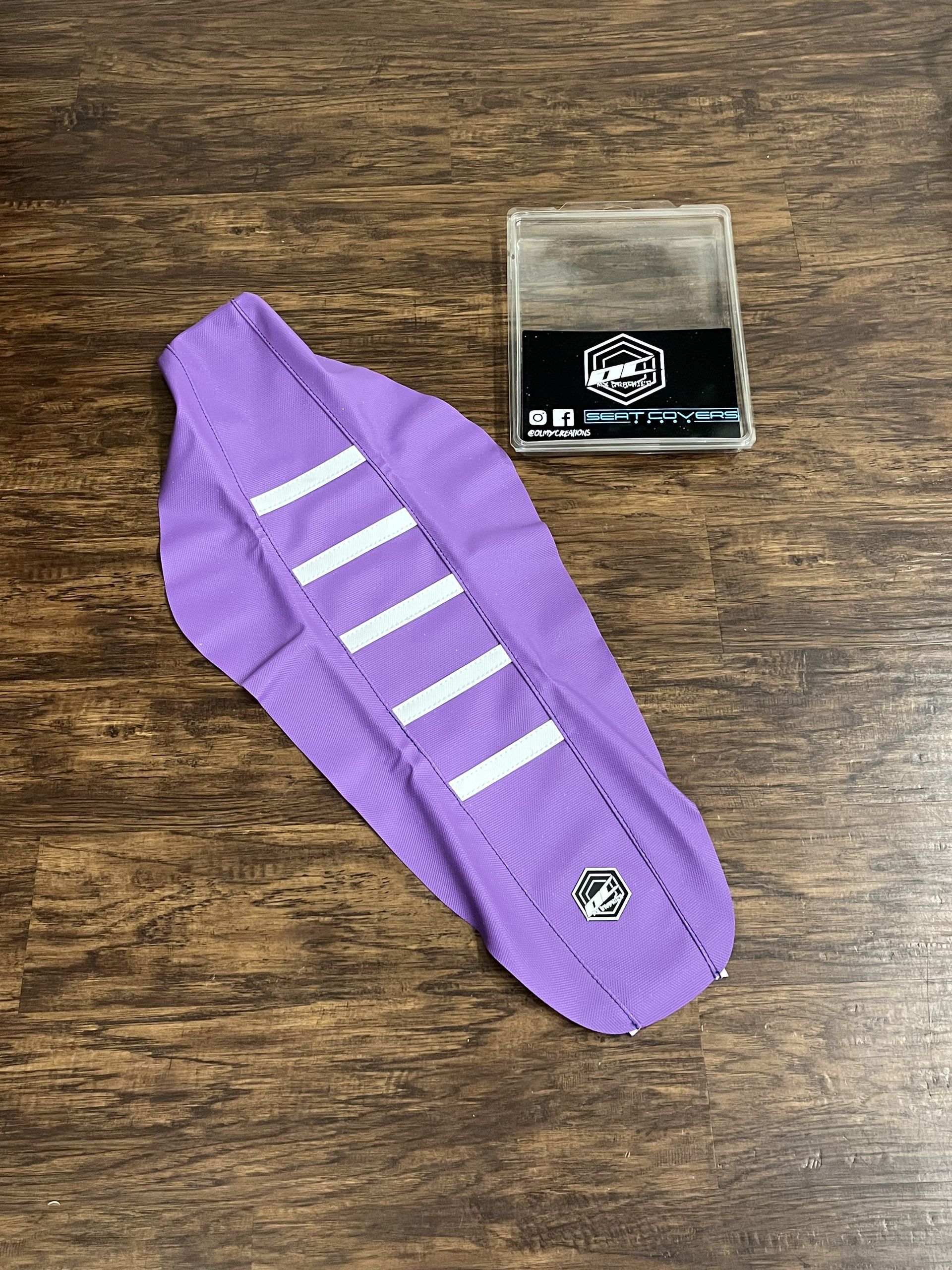 NEW OC GRAPHICS Seat Cover Purple Gripper - 2019-2022 Husqvarna TC 125 350 450