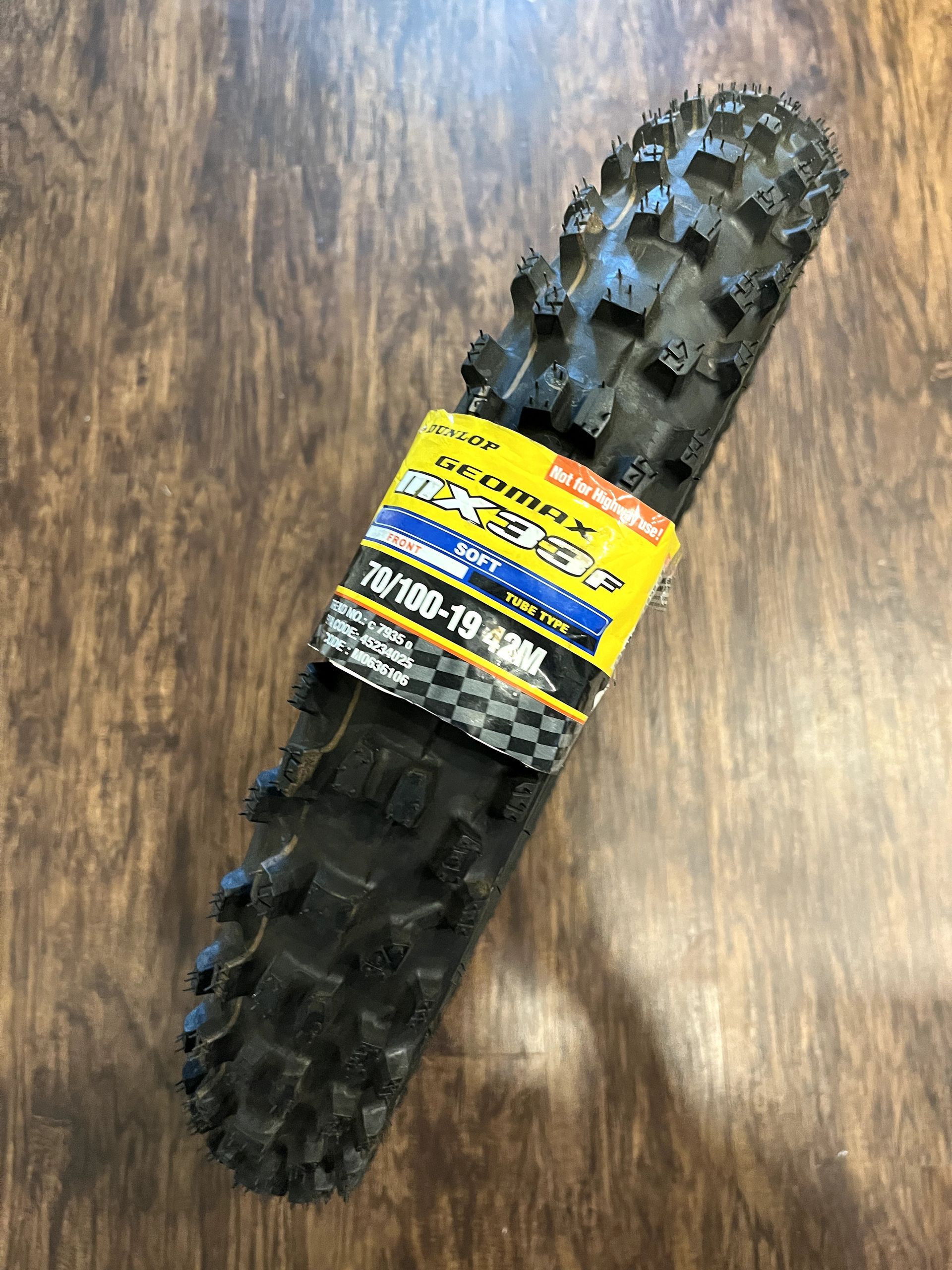 NEW Dunlop GEOMAX MX33 Front Tire - 70/100-19 - 45234025