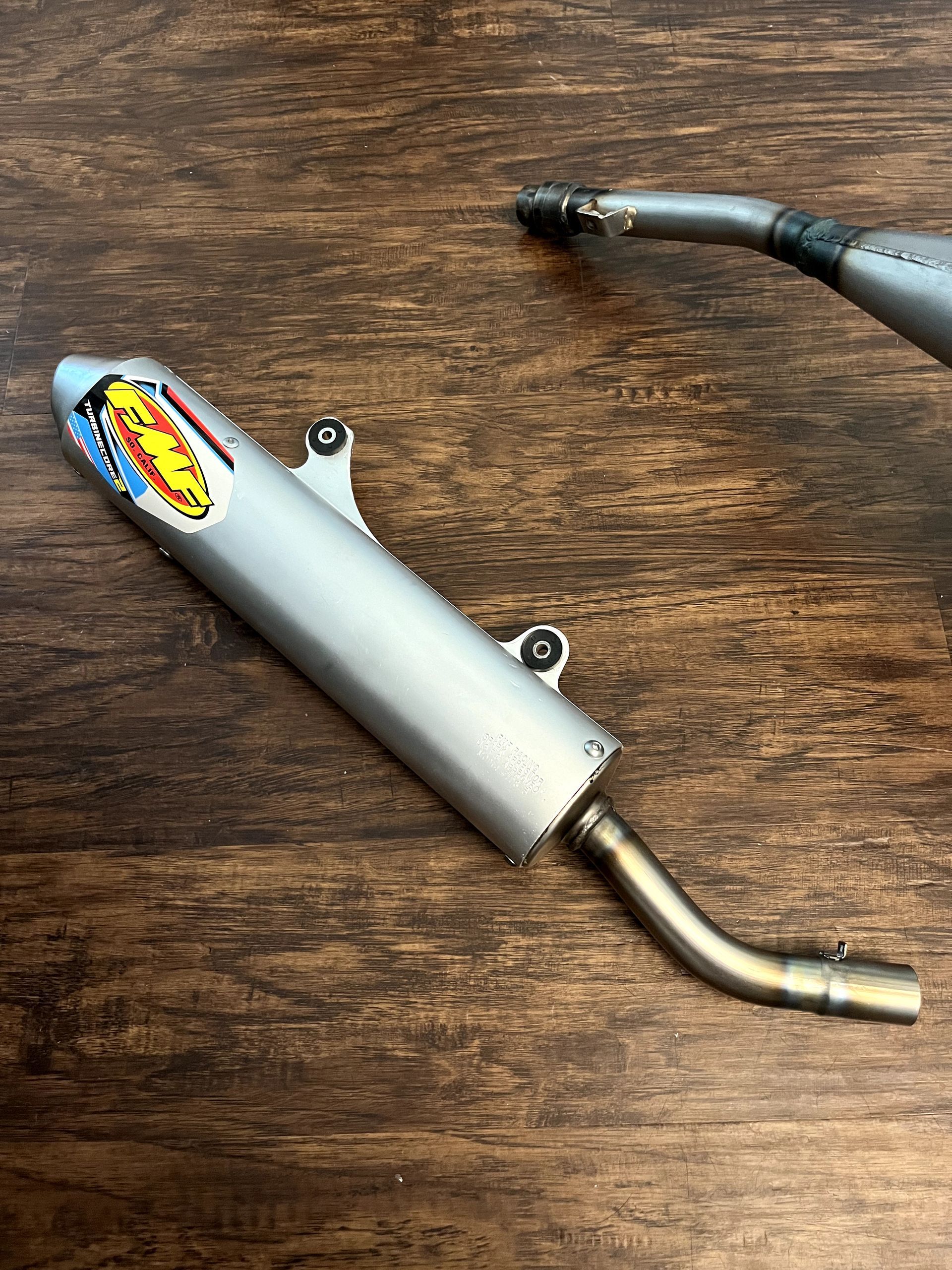 01-08 RM250 FMF Factory Fatty Pipe W/ Turbinecore 2 Exhaust Silencer- 023062