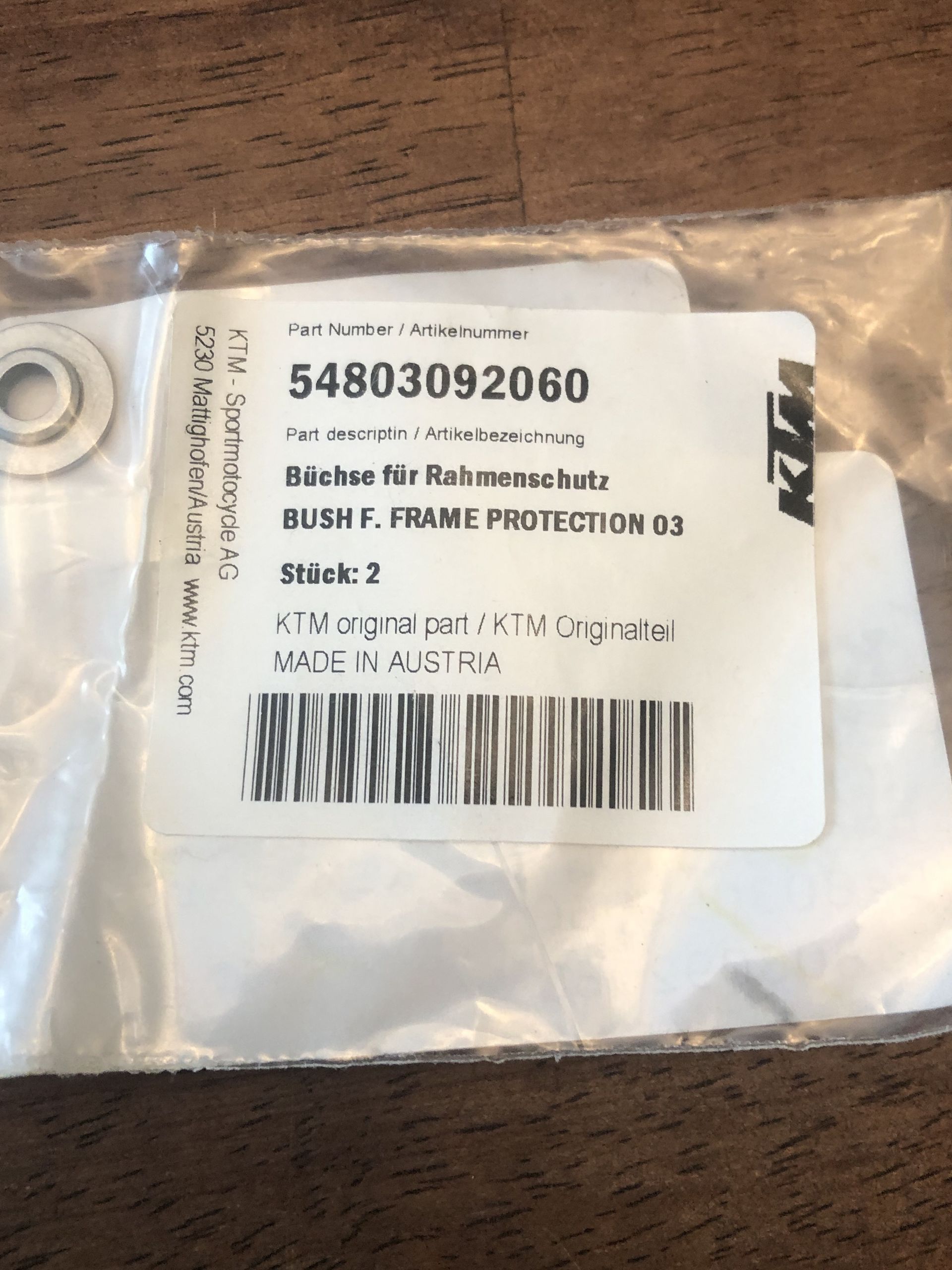 NEW OEM Bush F. Frame Protection 03 54803092060