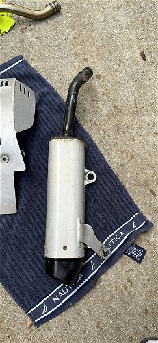 Oem Yz 125 Silencer And Skid Plate 