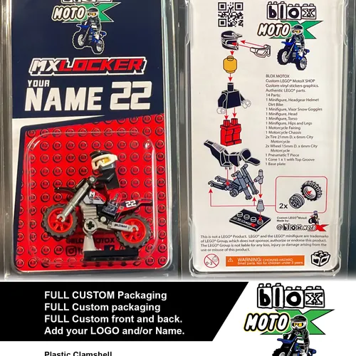 BLOX MotoX Replica Kit- ORANGE Dirt Bike