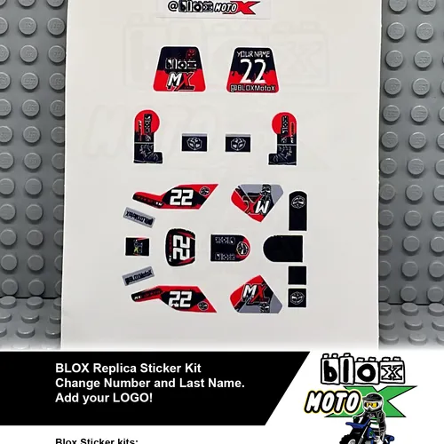 BLOX MotoX Replica Kit- ORANGE Dirt Bike