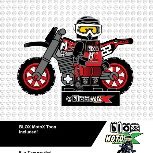 BLOX MotoX Replica Kit- ORANGE Dirt Bike