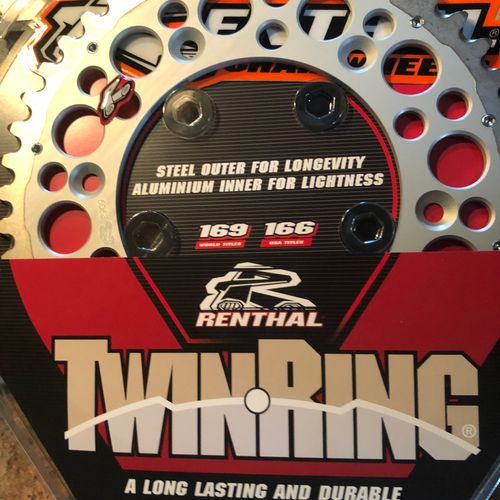 New 47 Tooth Honda CR / CRF Rear Sprocket Renthal Twin Ring 