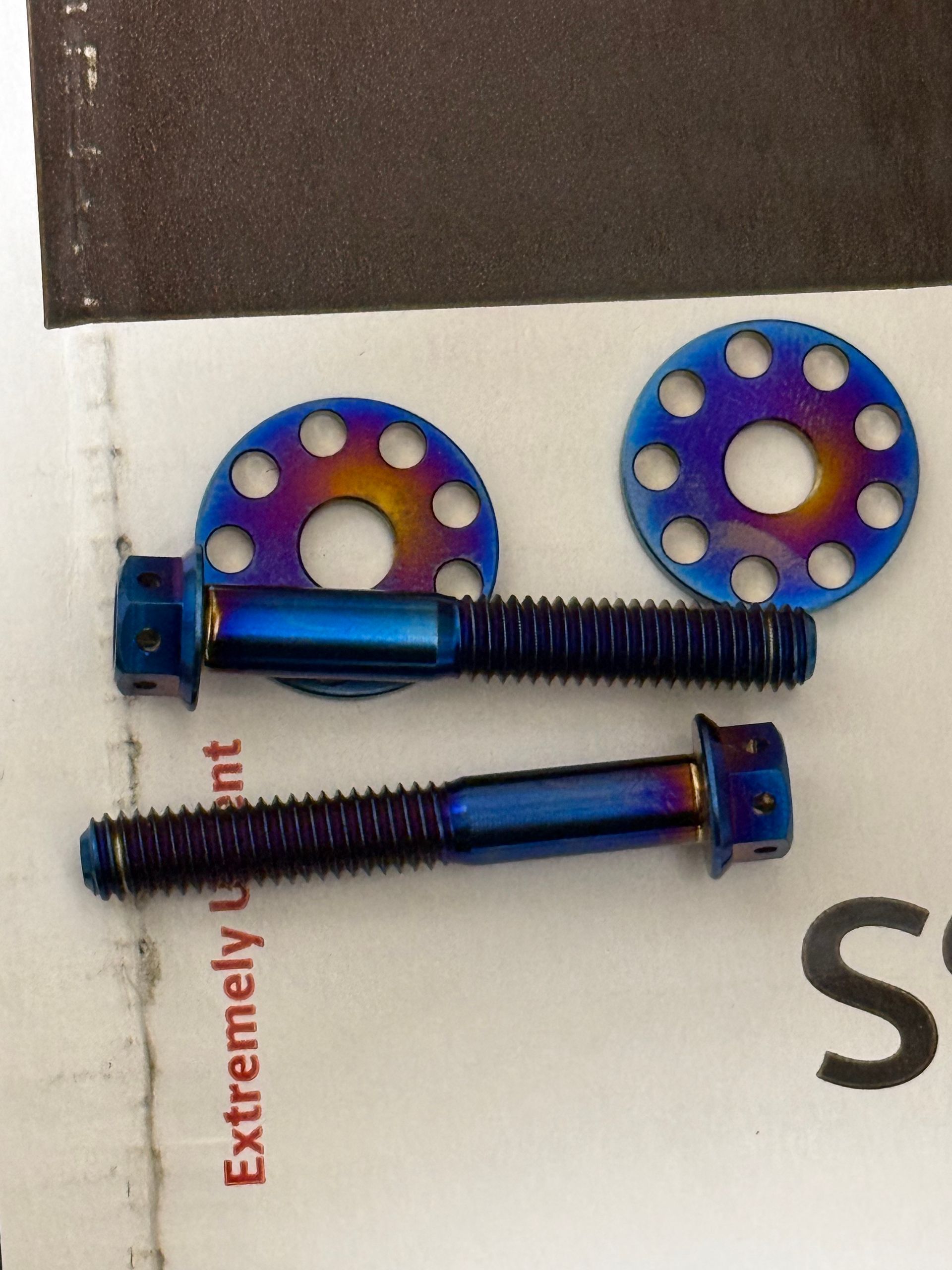 2024-26 Yamaha YZ250F And 450 Titanium Seat Bolts With Washers 