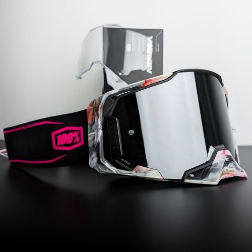 (new)100% Armega (Pink) w/Mirror Black Lens+Clear Lens SAME DAY SHIPPING!