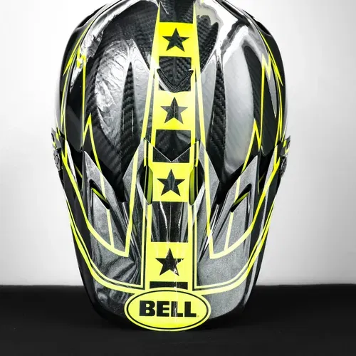 Sz.M Carbon Bell Moto 9 Black/Yellow Helmet