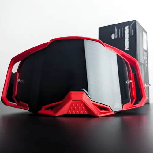 100% Armega Red with Dark Smoke Lens (New) SAME DAY SHIPPING