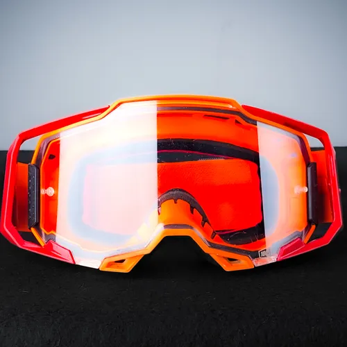 100% Armega Goggles Candy Orange/Red SAME DAY SHIPPING