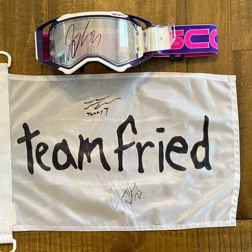 Jason Anderson Budds Creek '22 Goggles & Team Fried Flag