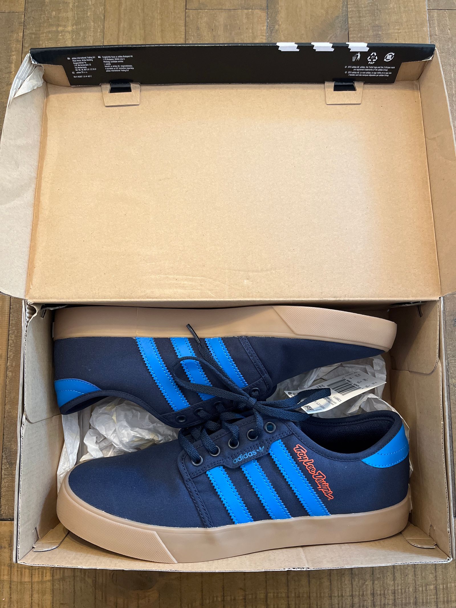 Troy Lee Designs Adidas 2018 Rare Navy Size 10