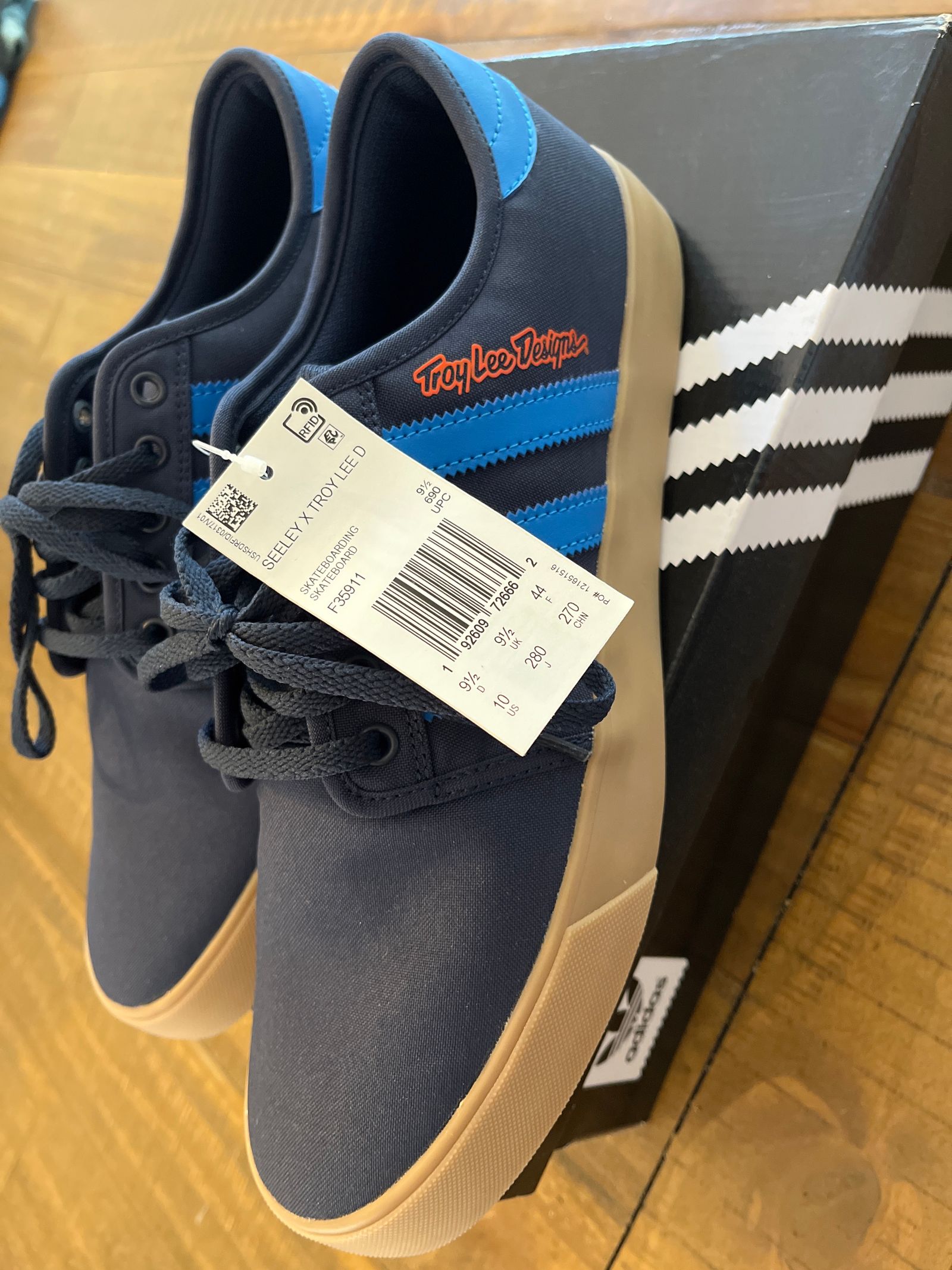 Troy Lee Designs Adidas 2018 Rare Navy Size 10