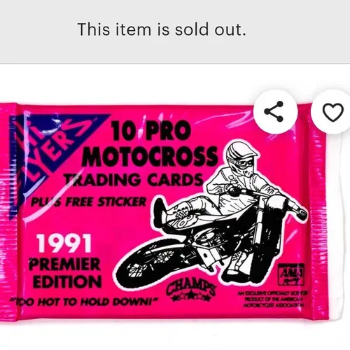 1991 1stEdt Hi Flyers AMA CHAMPS Motocross Card Bundle-Some SIGNED cards MINT/NM