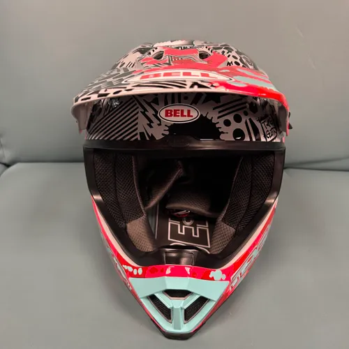Bell Mx-9 Mips Tagger Splatter Gloss Bright Red/Gray