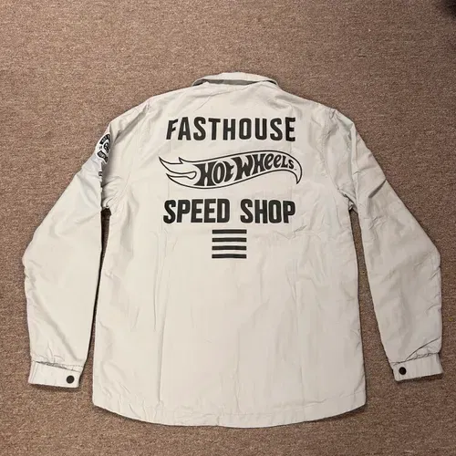 Fasthouse X Hotwheels Elite Hot Wheels Jacket Light Gray