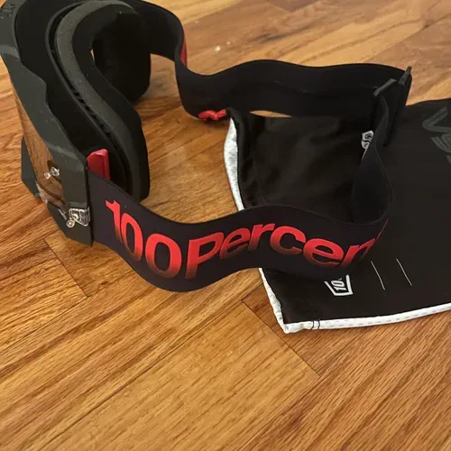 100% Armega Goggles with Gold Mirror Lens