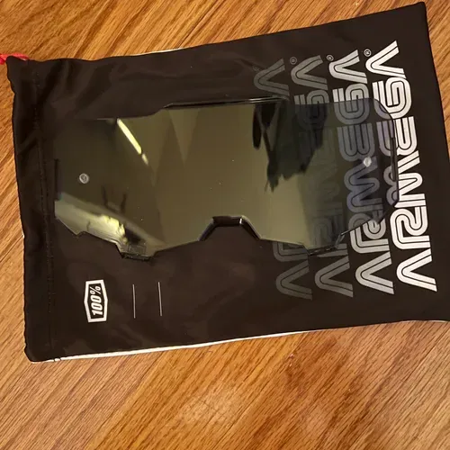 100% Armega Goggles with Gold Mirror Lens