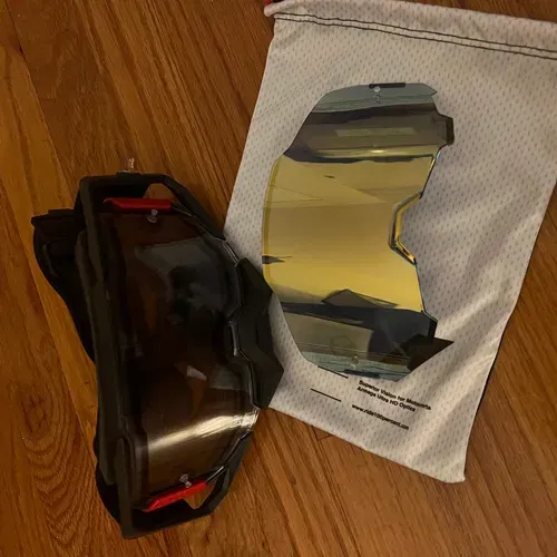 100% Armega Goggles with Gold Mirror Lens