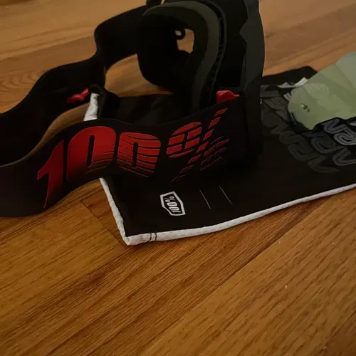 100% Armega Goggles with Gold Mirror Lens