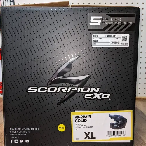 Scorpion VX-22 Air Fit/Mips Helmets - Size XL