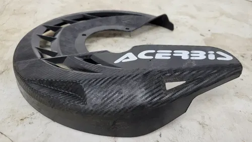 2018 Kawasaki KX250F Front Axle w Acerbis Disc Protector OEM 41068-0590