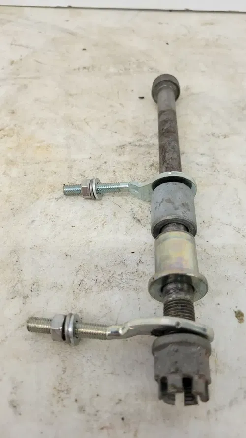 1974 1975 HONDA mr50 Baby Elsinor Rear Axle w/ Spacers And Adjusters EUC OEM