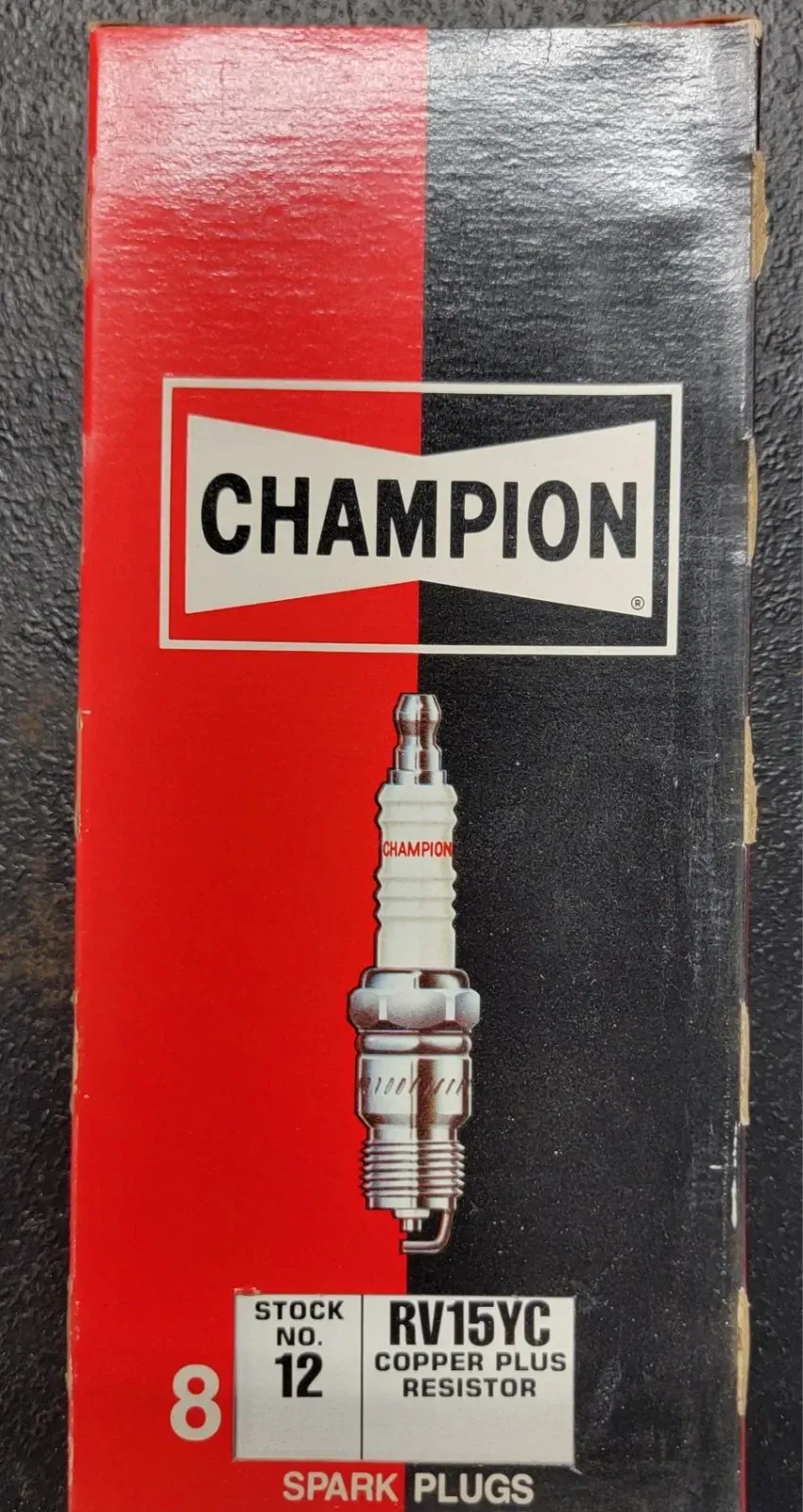 Champion 12 RV15YC Spark Plug NOS 8 Pack Free Shipping