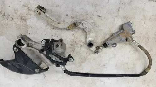 2018 Kawasaki KX250F Rear Brake assembly Caliper Pedal Master Cylinder OEM