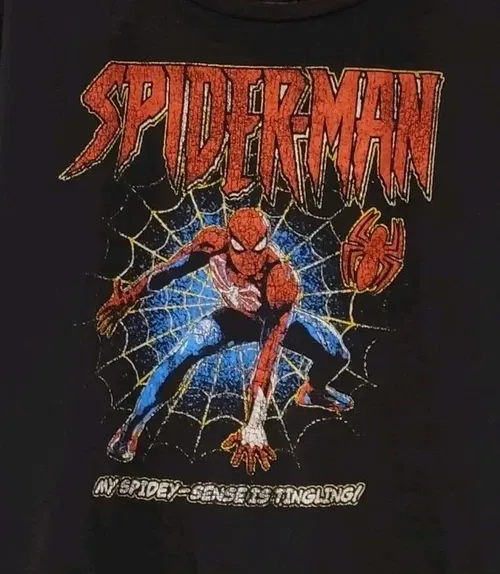 Spiderman My Spidey Sense Is Tingling Marvel Super Hero T Shirt 3XL