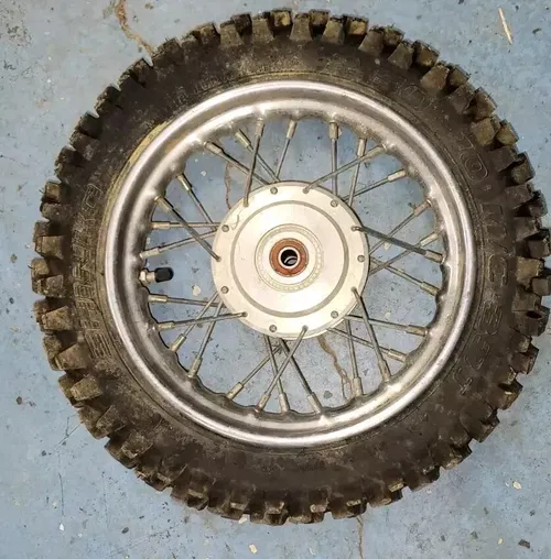 2003 KTM 50 FRONT WHEEL COMPLETE 10" w/ TIRE OEM PRO SR SX JR