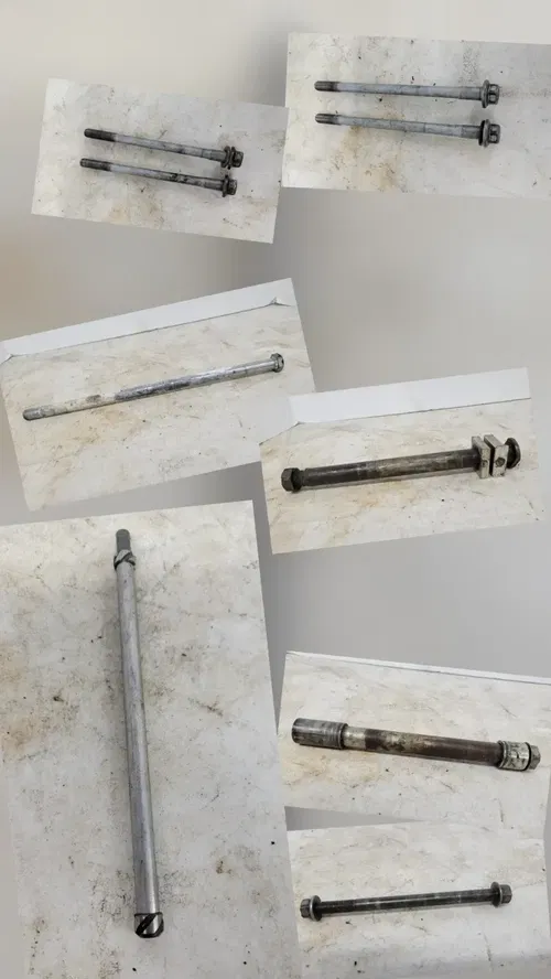 2005 Yamaha YZ250F Front Rear Axle And Assorted Bolts