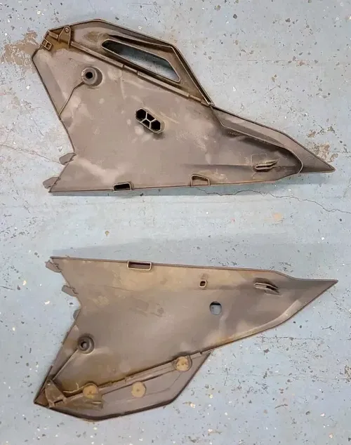 2022 Honda CRF250R Plastics Black Shrouds Fenders Side / Seat Cover Grapkics A/M