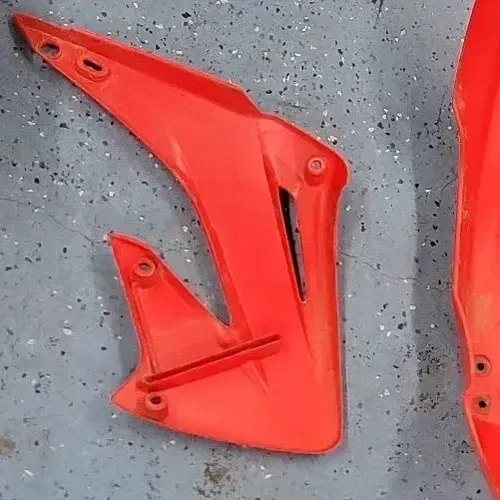 2007 Honda CR250R Plastics Set Red Shrouds Fenders Side Covers Number Plate OEM