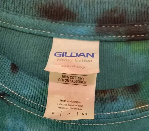 Gildan Tie Dye Shirt Small Colorful Accordion Hippie Psychedelic Short Sleeve